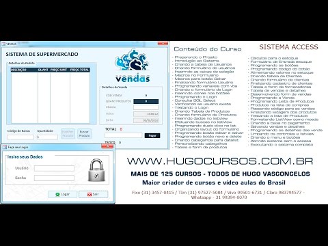 Sistema Supermercado Access - Aula 12 - Programando o Login