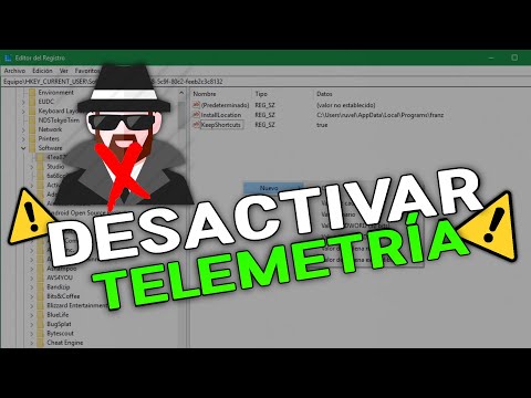 Como desactivar TELEMETRÍA
