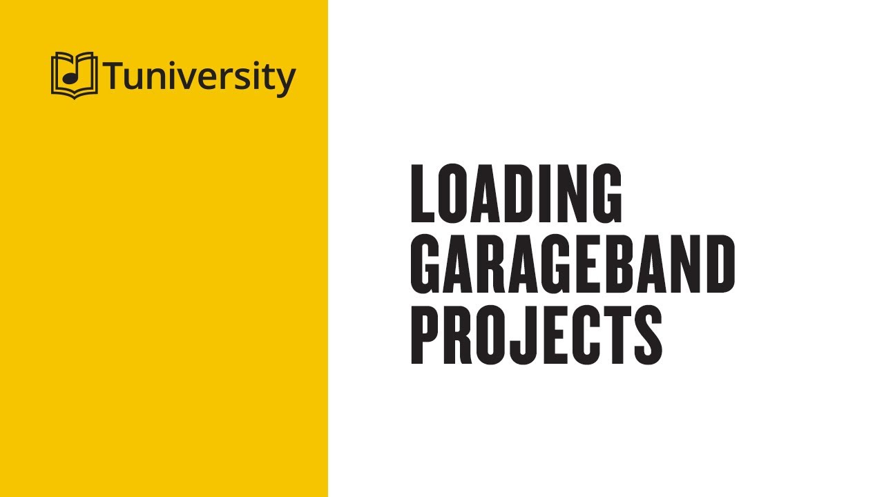 Loading GarageBand Projects