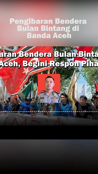 Raising the Crescent Star Flag in Banda Aceh #videoshort #aceh