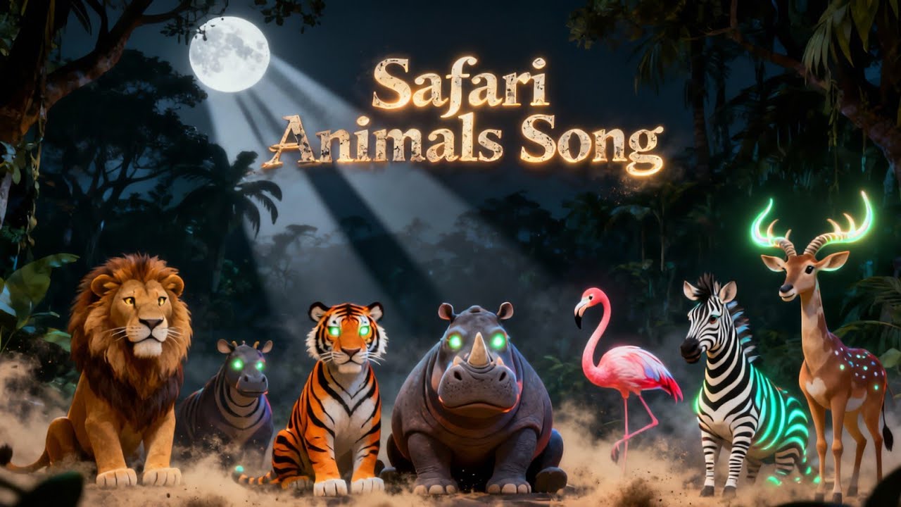 Colorful Animal Safari Songs | Safari Animal | A to Z Kids TV| 1049