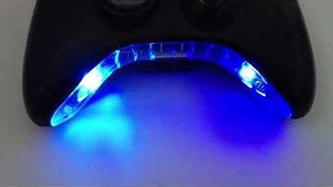 Xbox 360 Controller  Mic / Bowtie LED Mod - Flashing Rainbow Colour Changing