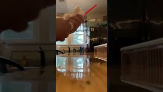 Liv’s Straw Trick static electricity experiment