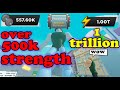 Spent over 1 trillion energy and got over 500k Strength in Strongman Simulator!!!