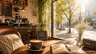 ☕ Quiet Moments in the Cafe | Soft Melodies & Golden Light for Peace