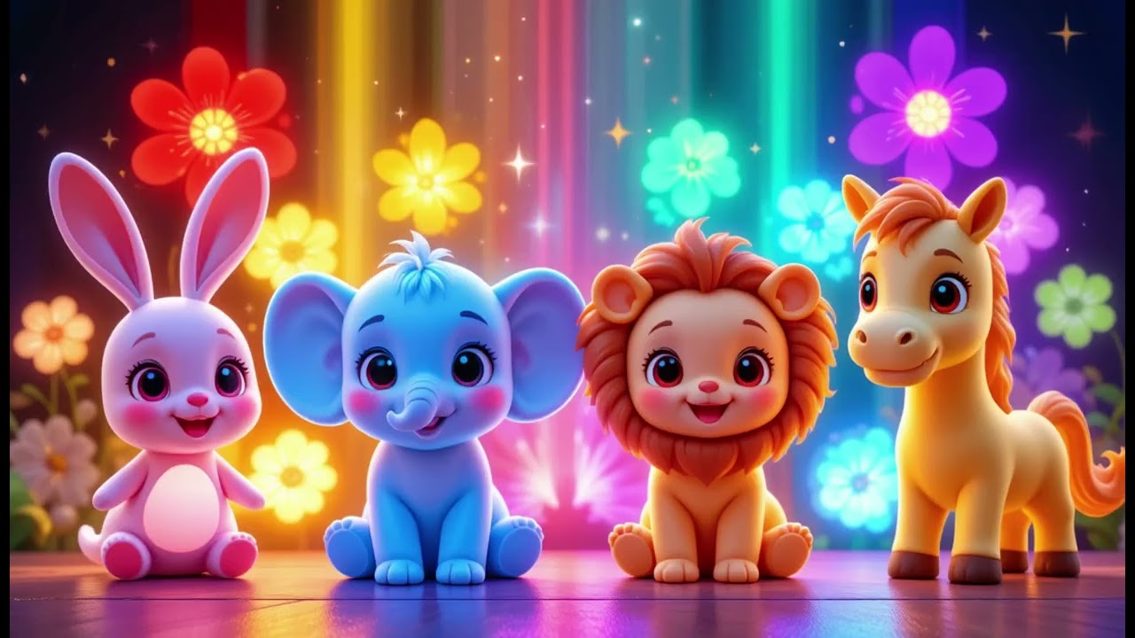 Color Garden with Bunny & Friends  |  Animated Song for Kids | Learn Colors with Cute Animals