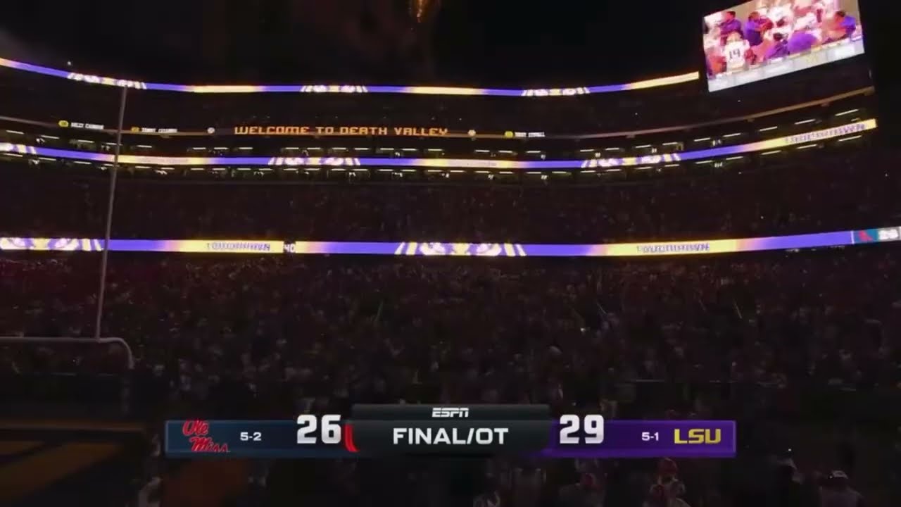 LSU vs Ole Miss Game Winning Play!! Chris Blair LSU Radio Call