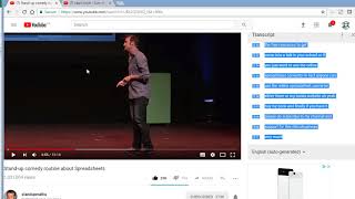 00175 YouTube Transcript Excel Template