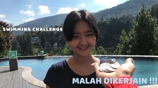 DIAJAK SWIMMING CHALLENGE MALAH DI KERJAIN SAMA KAKAK SENDIRIII !!!