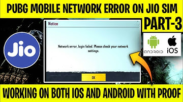 PUBG MOBILE NETWORK ERROR IOS, MIC GLITCH, LOADING SCREEN PROBLEM SOLVED JIO SIM | PART-3 | Rishi420