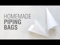 Homemade Parchment Paper Piping Bags