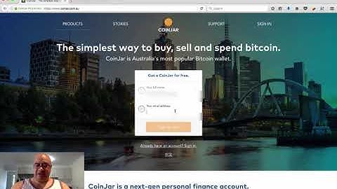 How to sign up for Coinjar