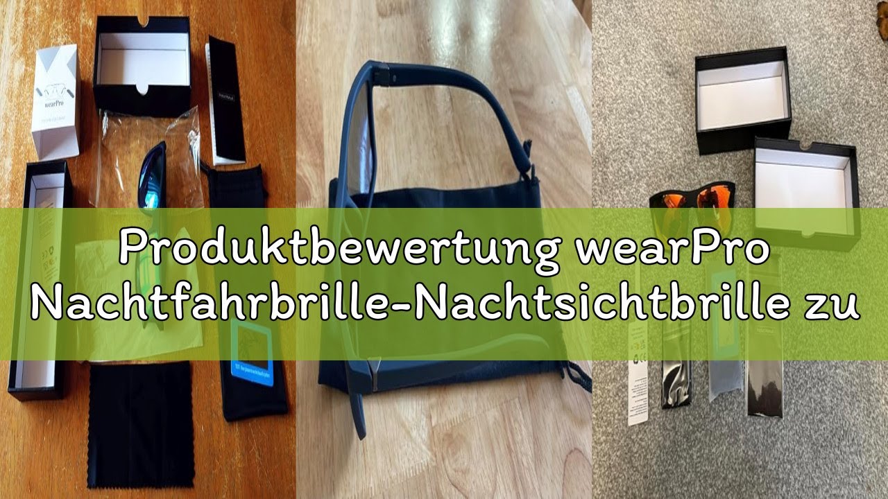 Produktbewertung wearPro Nachtfahrbrille-Nachtsichtbrille zum Autofahren Polarisierte für Herren-Dam