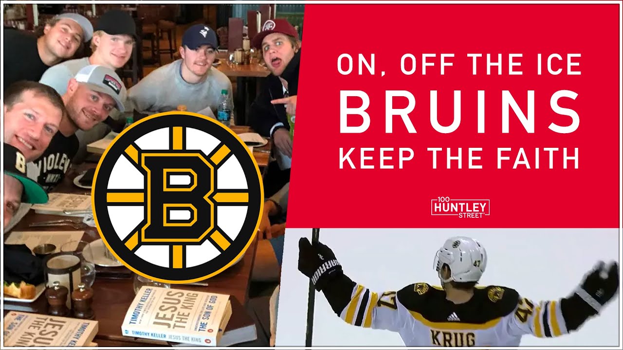 BOSTON BRUINS Christian Hockey Players - Torey Krug, David Backes, Brandon Carlo & Adam McQuaid