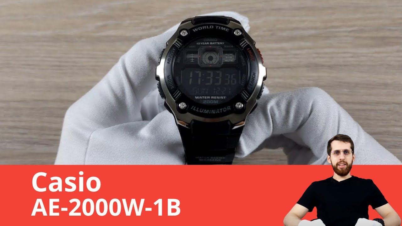 Обзор часов Casio Illuminator AE-2000W-1B - YouTube