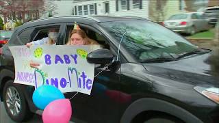 Long Island nurse surprised with drive-by baby shower