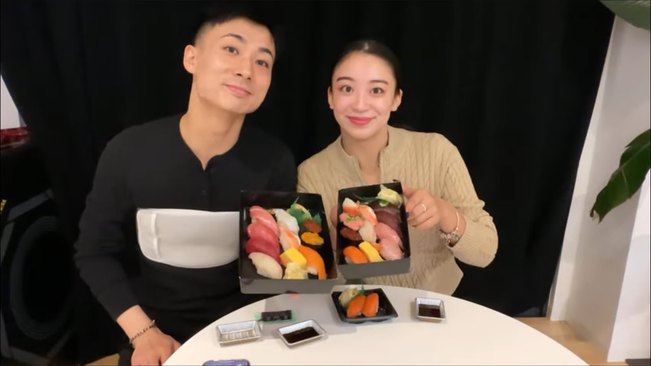 統一全日本が終わって質問を答えながらご飯を食べます