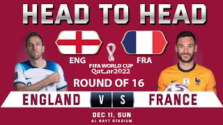 ENGLAND vs FRANCE 4th QUARTER-FINAL | Head to Head Stats | FIFA WORLD CUP 2022 QATAR screenshot 5
