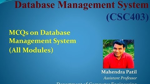 #MCQs #DBMS MCQs on Database Management System | DBMS top 150 MCQs | MCQs on DBMS and SQL | 150 MCQs