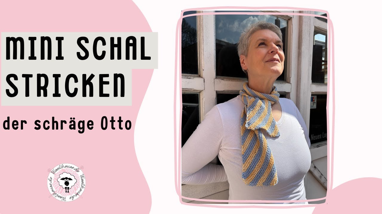Schräger Otto / Mini-Tuch / Mini-Schal stricken / rucki zucki für Anfänger geeignet