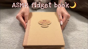 ASMR Fidget Book 📔 Triggers for Sleep | Long Nails & Boyfriend Short Nails Version