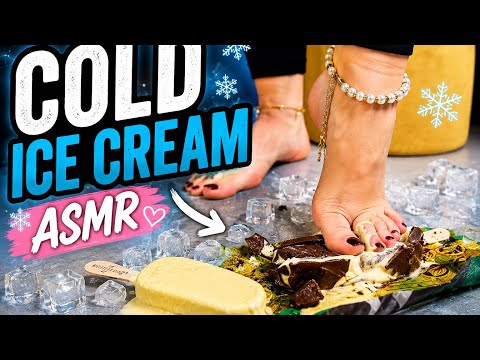 Cold therapy for my 🦶full vid. 😍#asmr #feet #fyou