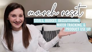 MARCH 2023 GOAL PLANNING // Setting goals, Budget Update, Monthly Reflection & March Product Use Up