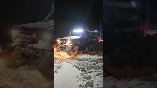 K5 Blazer plays in very deep snow