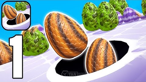 Dino Hole - Gameplay Walkthrough Part 1 Collect eggs and fight (Android,iOS)