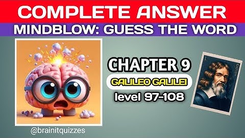 Mindblow: Chapter 9 answers, lvl 97-108 answers @brainitquizzes  #mindblown