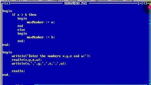 Turbo Pascal Programming  #33 Functions Maximum Number level 2