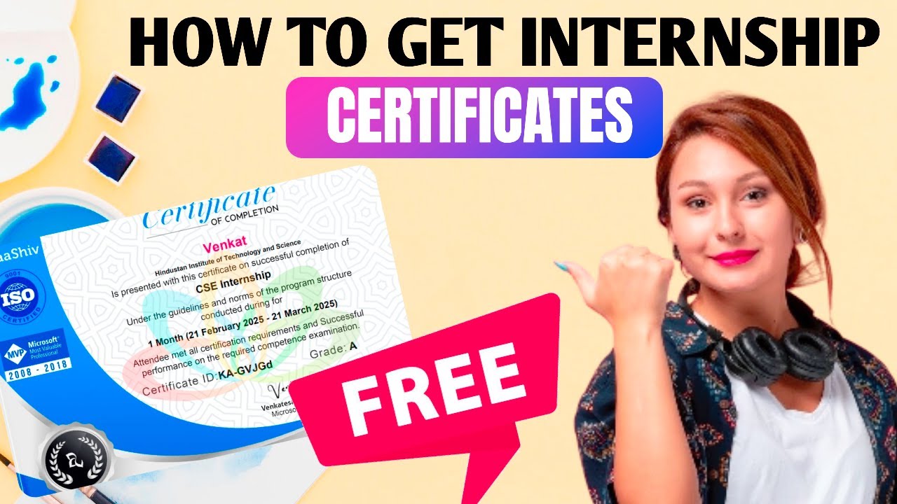 How to get Internship Certificate | Internship Certificate for Students ...