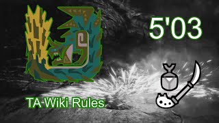 Mhwi - Acidic Glavenus 503 Insect Glaive Solo Ta Wiki Rules Clutch Claw ディノバルド亜種　操虫棍　ソロ