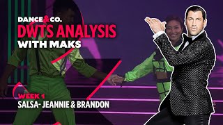 DWTS MAKS ANALYSIS: Week 1 - Jeannie Mai \& Brandon Armstrong's Salsa