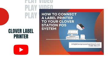 How to connect a label printer to your Clover Station System | Clover Label Printer | Label Printers