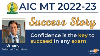 AIC MT 2022-23 Success Story | AIC Success Story | AIC MT Selected Candidate Umang Chauhan