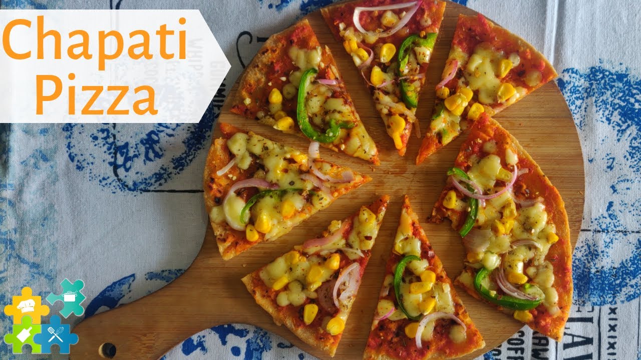 Easy Chapati Pizza Recipe on Tawa Tawa Roti Pizza Recipe Leftover