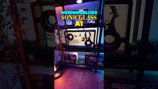 This Speaker Lets You SEE Your Music… 😳 #tech #speaker #sonicglass #morningblues #shorts