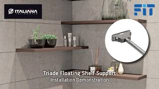 Triade Floating Shelf Support Installation Demonstration | Fit NZ