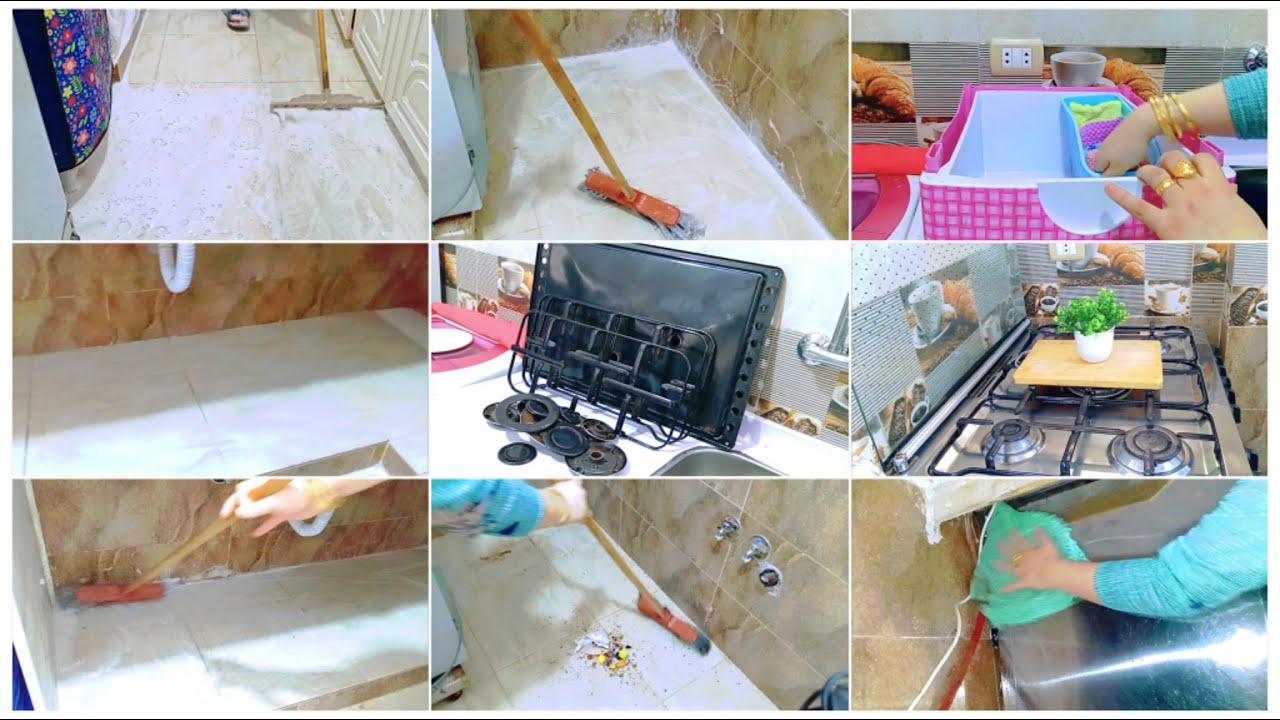 تنظيفات العميقة والروائح المنعشة 🫧باقي تنظيفات المطبخ إستعداد للمدارس 🎒تنظيف المطبخ راحه نفسيه لكل