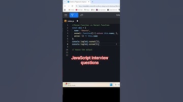 JavaScript interview questions #coding #programming #javascript #developer #shorts