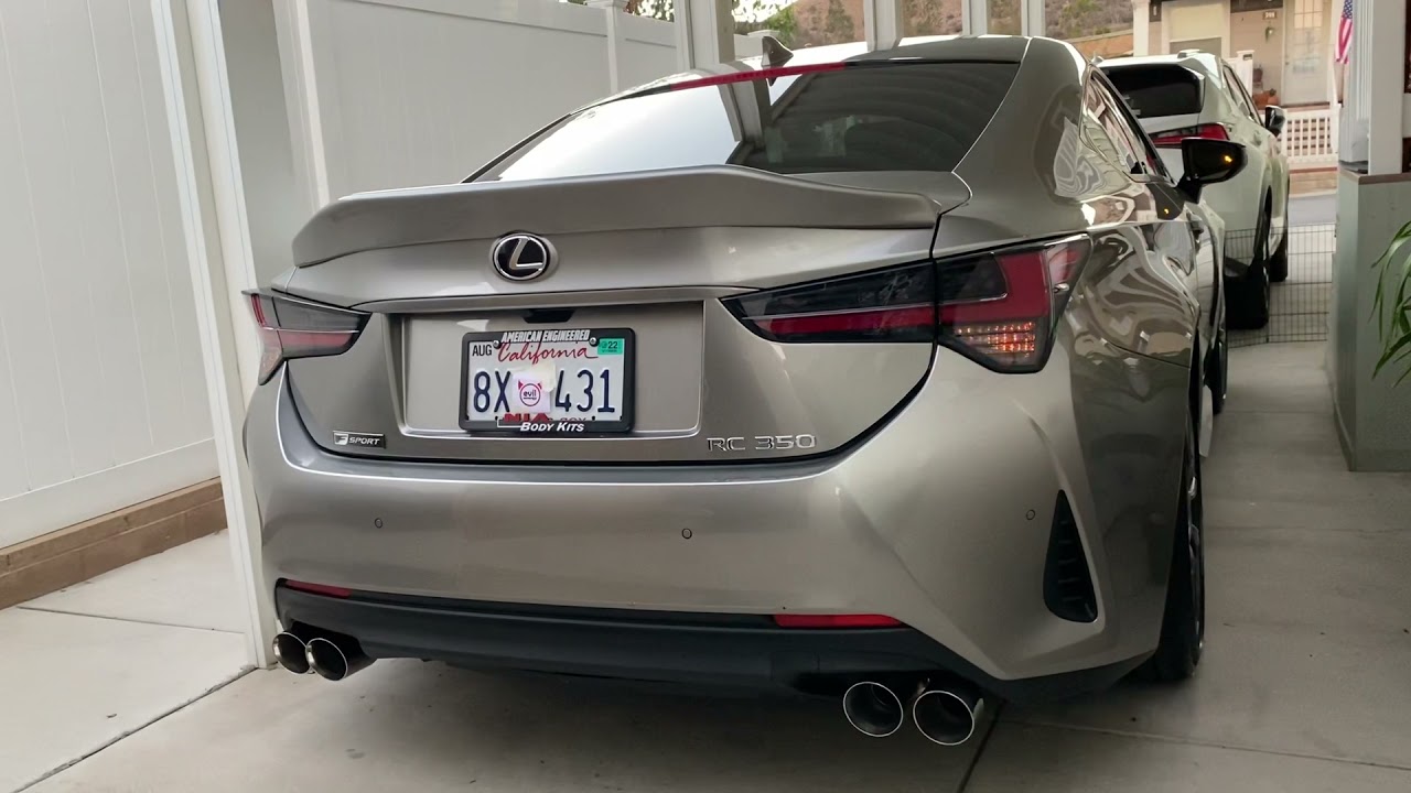 Cold start Lexus RC350 fsport mufflerr delete