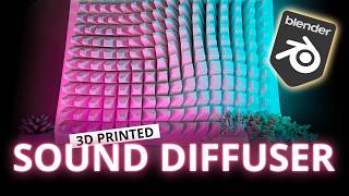 Blender 👉 Sound Diffuser / Wall Art | Tutorial 3D Printing