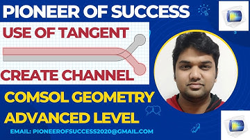 Use of Tangent Option to Create Geometries in COMSOL  #tangent #geometry #comsol #microchannel