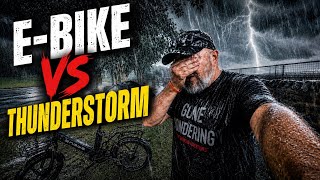 This got INSANE !!!! 30 Mile E-Bike Adventure | WILDCAMP | THUNDERSTORM