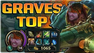 WTF?! GRAVES TOP IS AMAZING NOW!! TOP LANE GRAVES GAMEPLAY - League of Legends