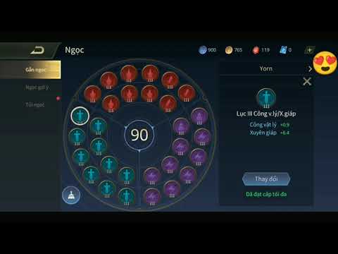 TRANG BỊ YORN NĂM 2021 | TRANG BỊ VÀ BẢNG NGỌC YORN | YORN LIÊN QUÂN