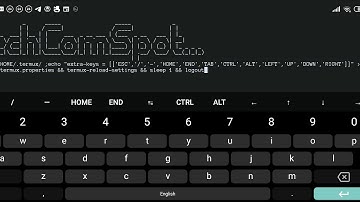 Arrows Keys | Adding | Extra Keys Row | Termux | Android | No Root | TechComSpot | Free