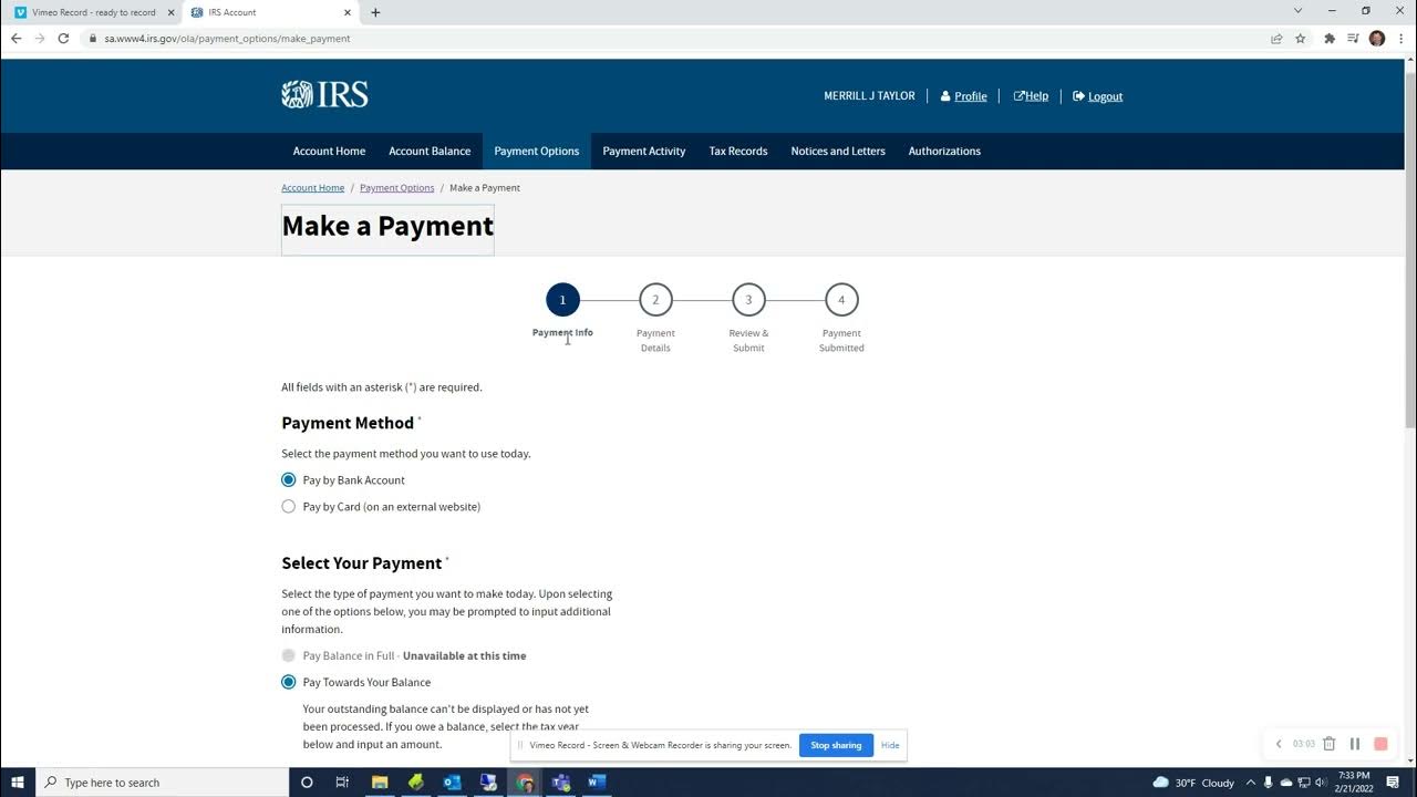 How to pay irs online with irs account youtube