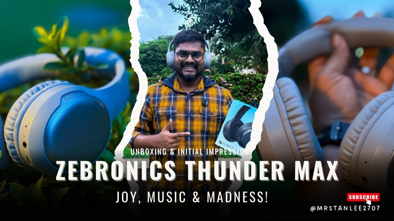 ZEBRONICS Thunder Max 🎧 || Unboxing & Initial Impression || Under budget of 1500/- || Diwali Gift 🎁 
